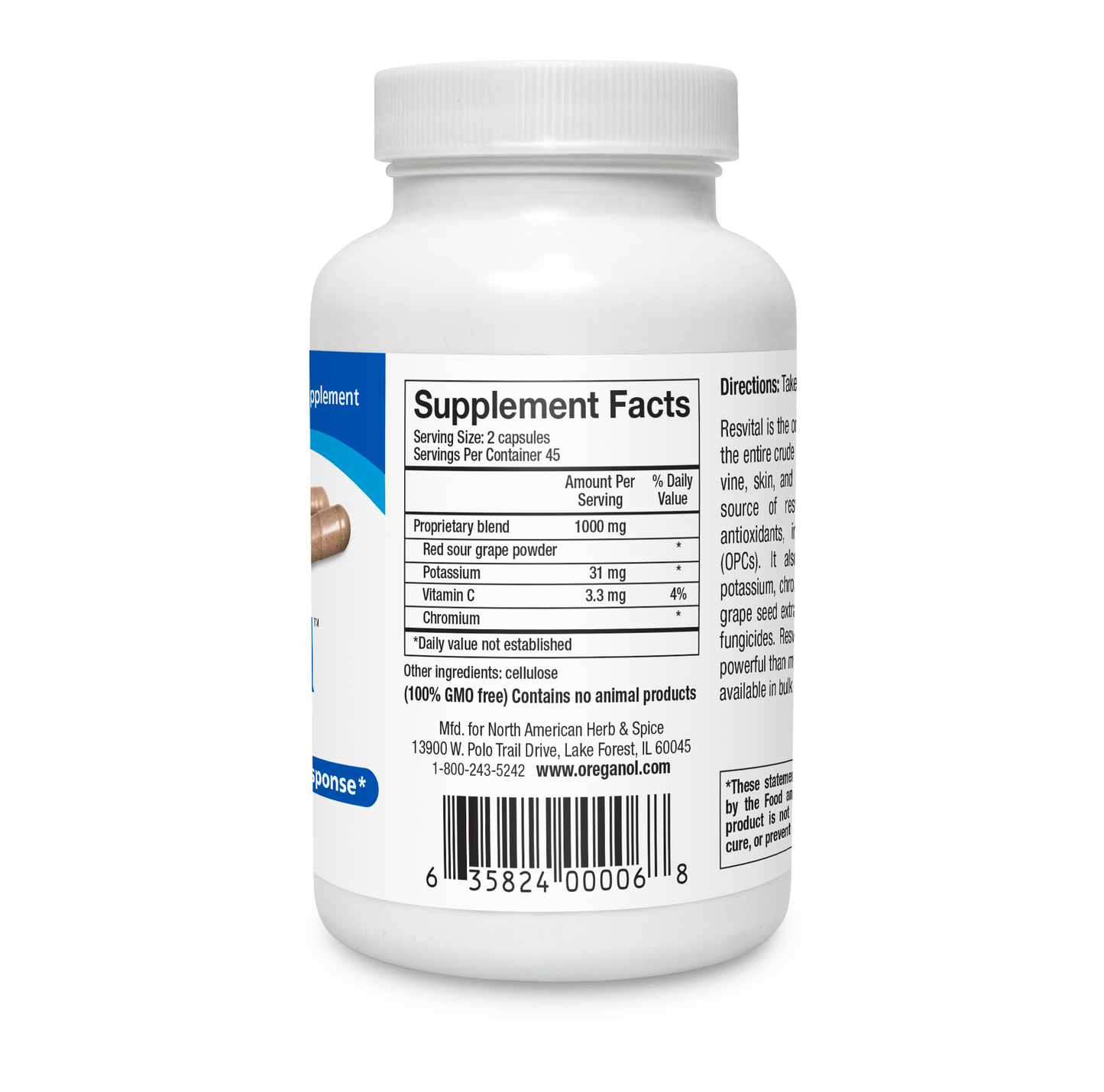 Resvital Capsules (resveratrol)
