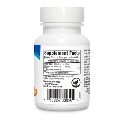Oreganol P73 Gelcaps - Oregano essential oil in vegan capsules